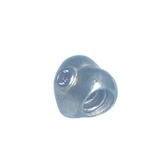 Pandora Sterling Silver Retired Steady Heart Pink CZ Spacer Lock Charm 790134PCZ - Picture 10 of 10